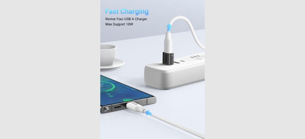 UGREEN US701 USB-A Male to USB-C Female Adapter  10GBs Transfer Speed Set 2-Pack