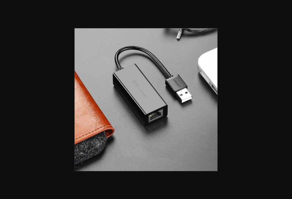 UGREEN USB 2.0 10/100Mbps Ethernet Adapter (Black)