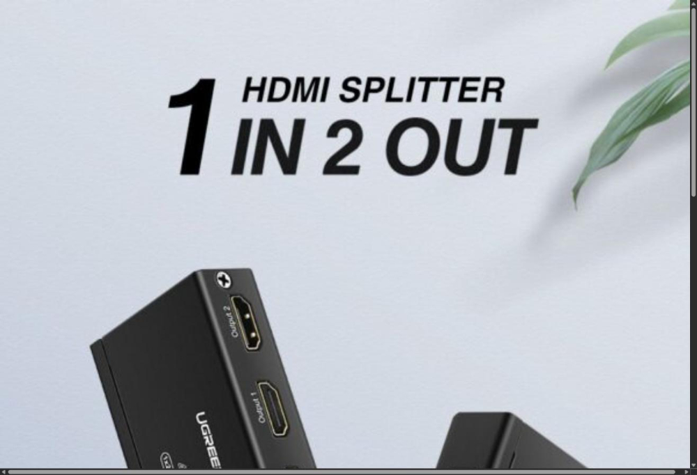 UGREEN HDMI 2.0 1 In 2 Out 4K Splitter