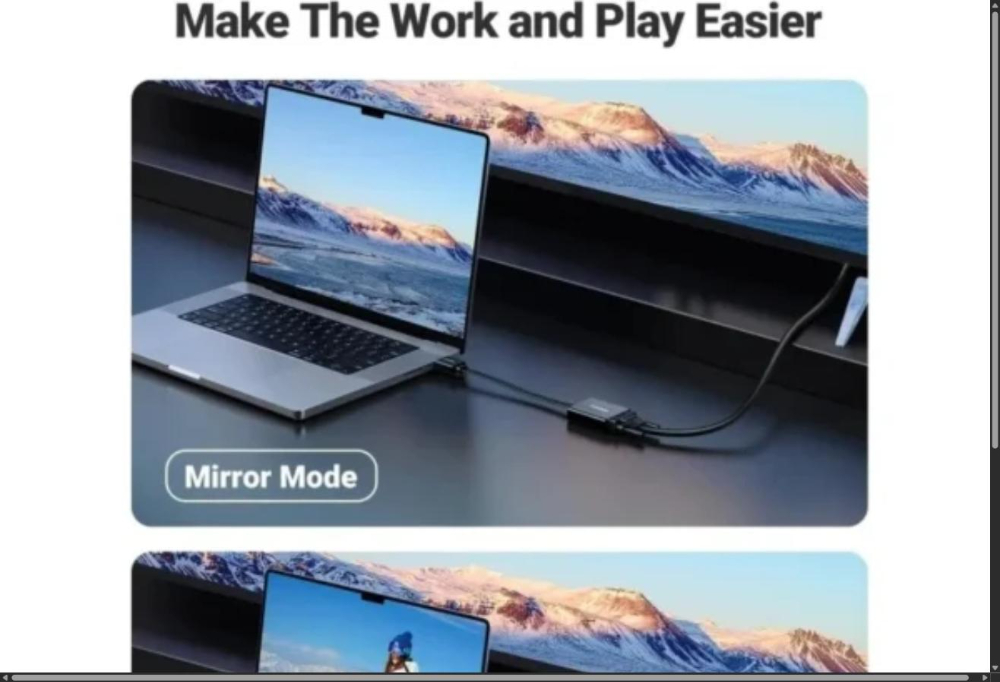 UGREEN CM611 HDMI to VGA Converter without Audio