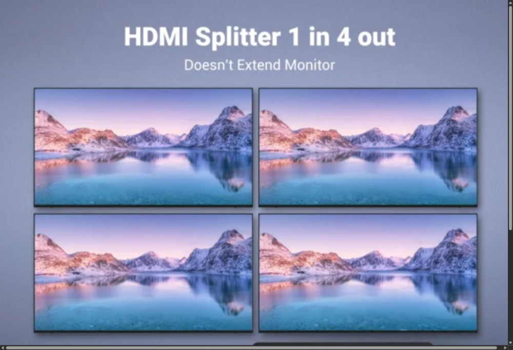 UGREEN HDMI Splitter 1 In 4 Out Splitter