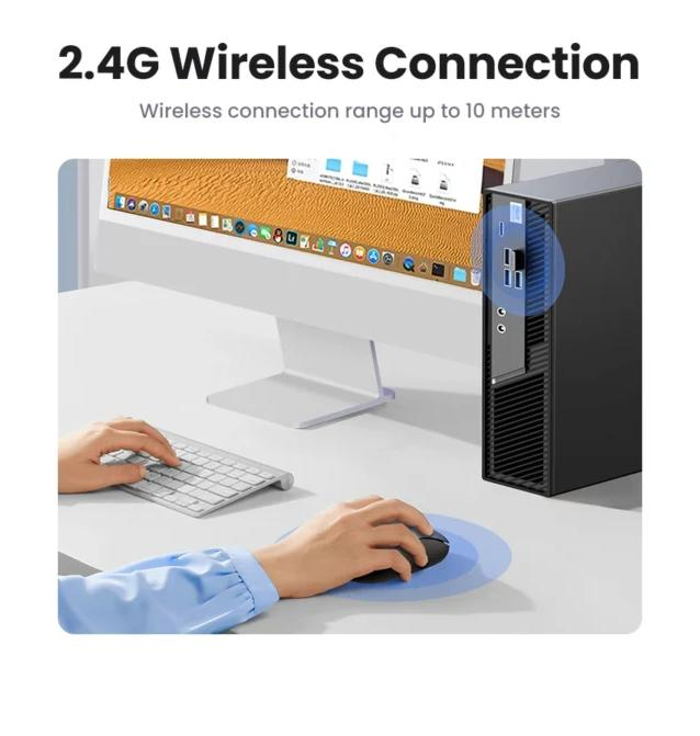 UGREEN 2.4G Wireless Mouse Dusty Blue - MU105