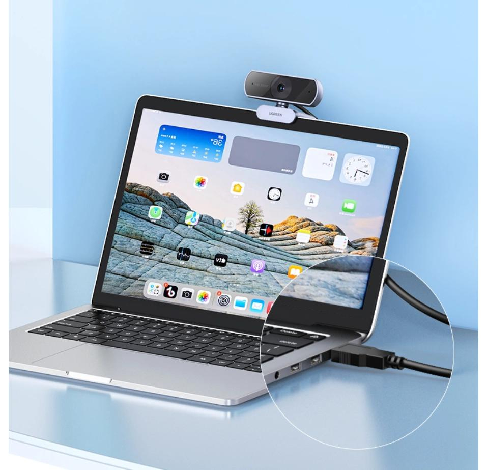 UGREEN Full HD (1080P) USB HD Webcam With Microphone  webcam