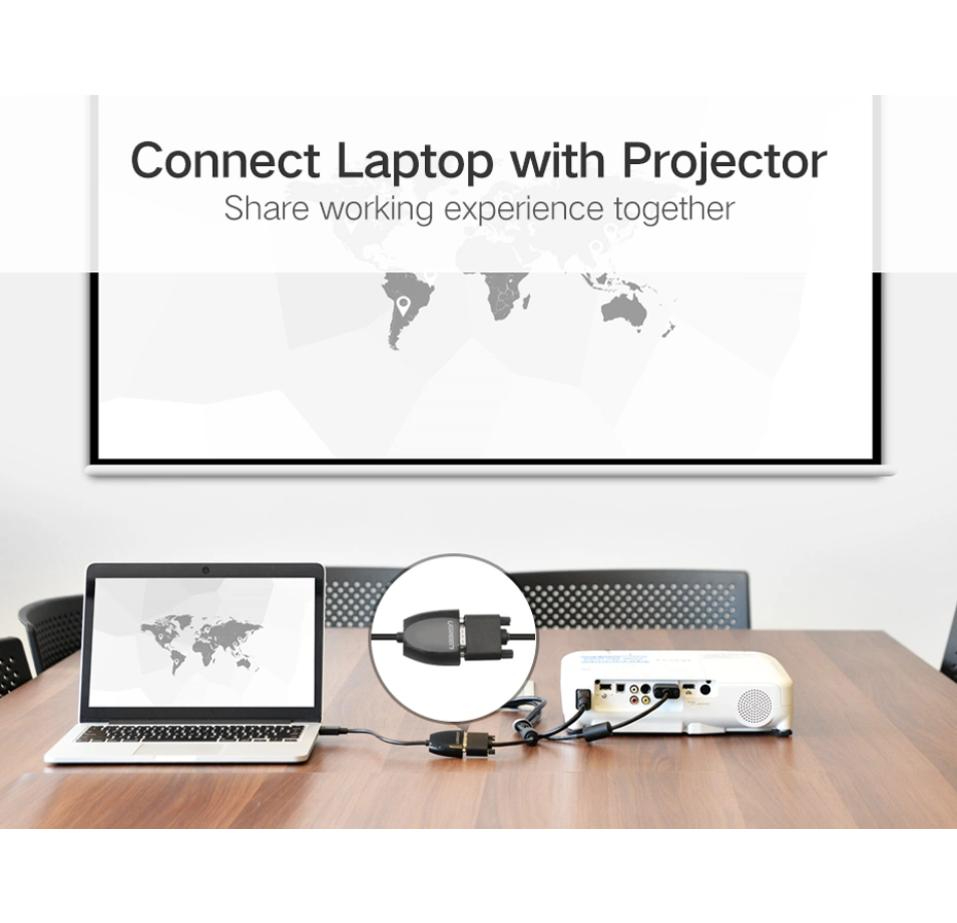 UGREEN HDMI to VGA Converter without Audio -Black