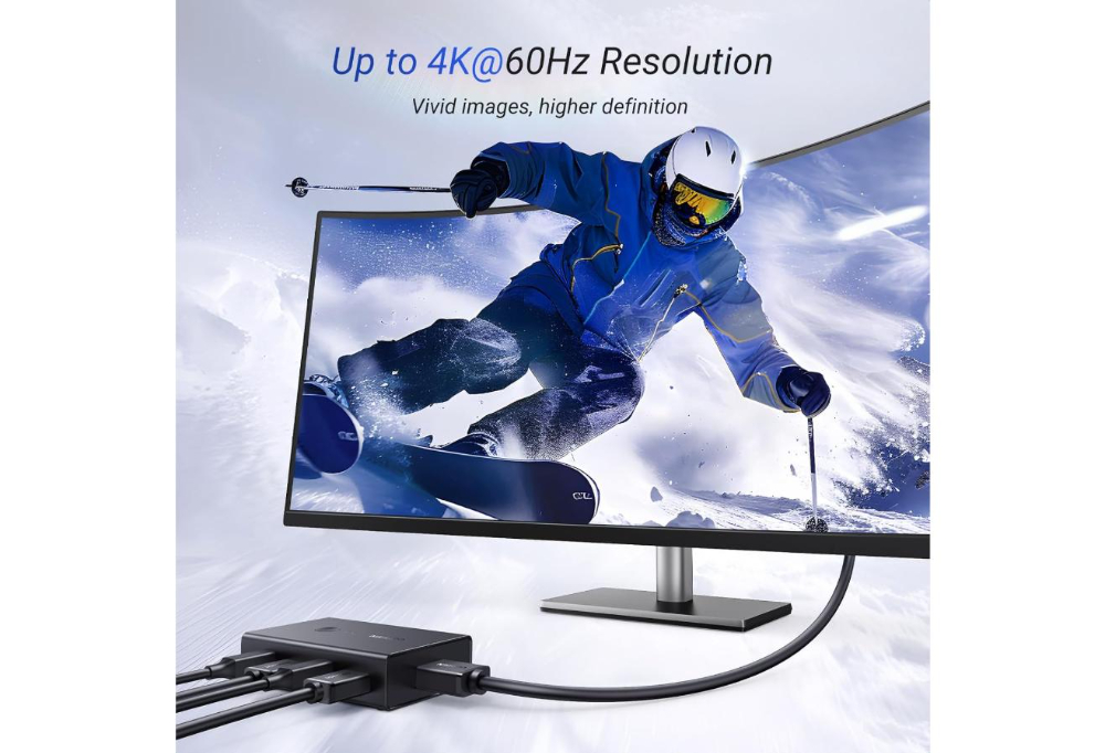 UGREEN HDMI Switch Box 2 In 1 Out KVM Switching