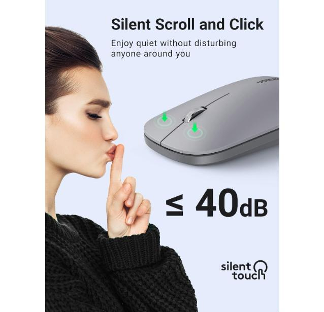 UGREEN 2.4G Wireless Mouse Moonlight Gray - MU105