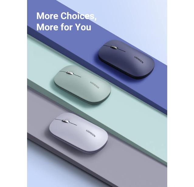 UGREEN 2.4G Wireless Mouse Moonlight Gray - MU105