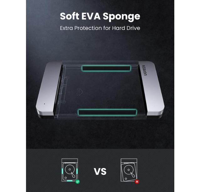 UGREEN USB-C HDD Enclosure Aluminum | USB 3.1