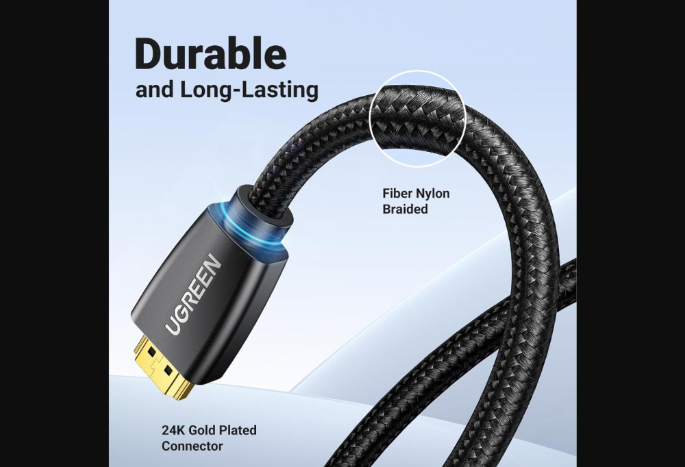 UGREEN 4K HDMI Cable Male to Male Braided 3m