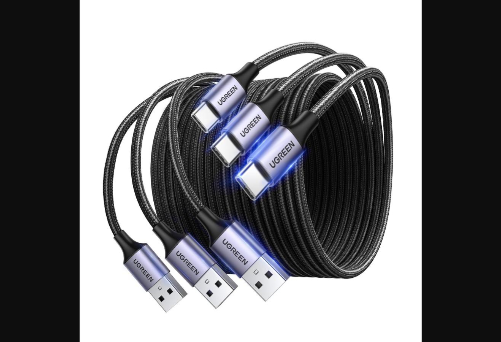 UGREEN USB-A to USB-C Fast Charging Cable 3A Max Black 2m