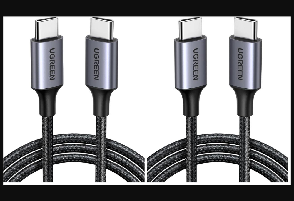 UGREEN USB-C to USB-C PD Fast Charging Cable 3A Max Black 1m