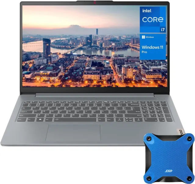 Lenovo IdeaPad Slim 3 Laptop 2024 15.6 inch FHD 1920 x 1080 Intel Core i7-13620H, 10 Cores, Intel Iris Xe Graphics, 16GB LPDDR5, 512GB SSD