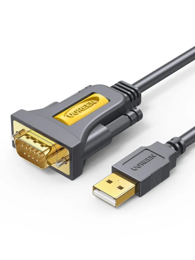 UGREEN USB-A 2.0 to DB9 RS-232 Male Adapter Cable 1.5m