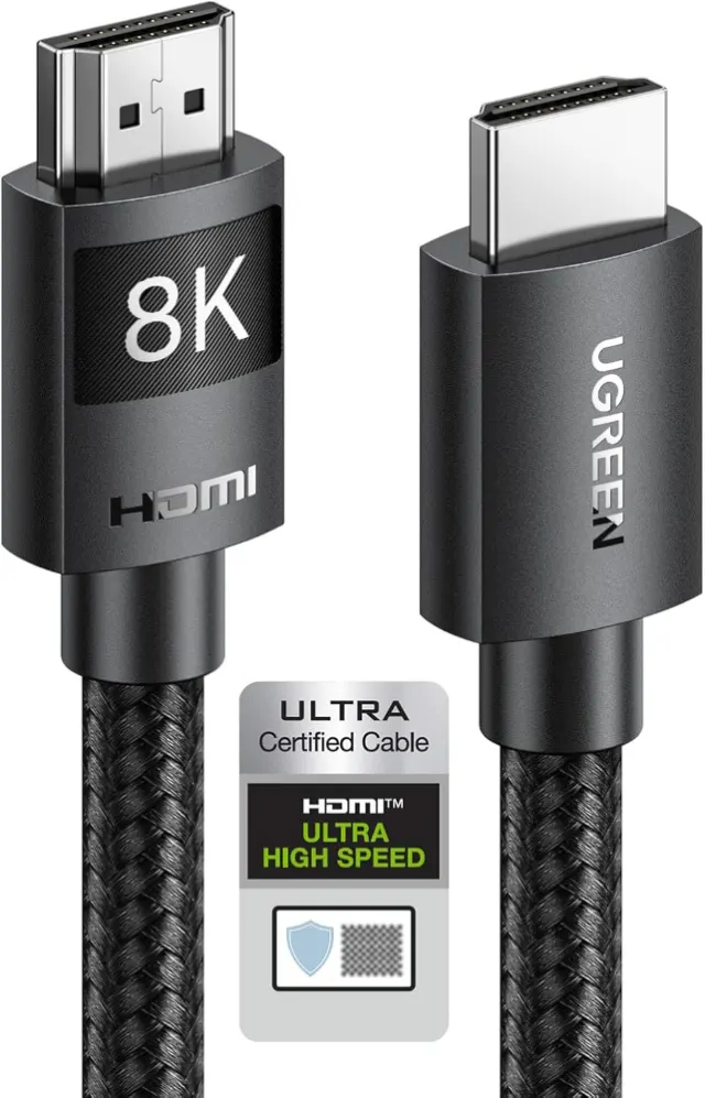 UGREEN HDMI Cable 2M 8K HDMI 2.1 Ultra HD High-Speed 48Gbps 8K@60Hz Braided Cord