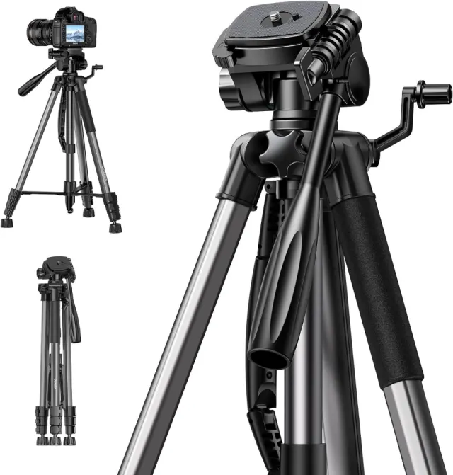 UGREEN Camera Tripod Stand 69''/175cm Heavy Duty Stand Adjustable Professional Tripod Holder