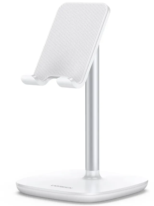 UGREEN Phone Holder, Metal 5°~45° Muti-Angle Adjustable Desk Phone Holder Tablet