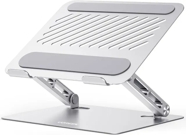 UGREEN  Full-Angle Hover Adjustable & Foldable Laptop Stand – Premium Ergonomic Aluminum Riser with Infinite Tilt for MacBook & Laptops up to 17 inch