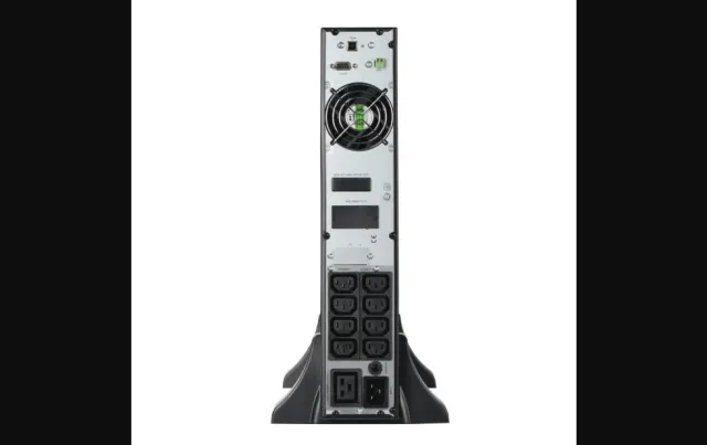 EVI 3000VA / 2700W Rack Mount Online UPS – Single Phase Double Conversion UPS with PFC, LCD, 8 IEC C13 Outlets & SNMP-Ready for Servers & Network Racks (EP-UPS3000UC13OR)