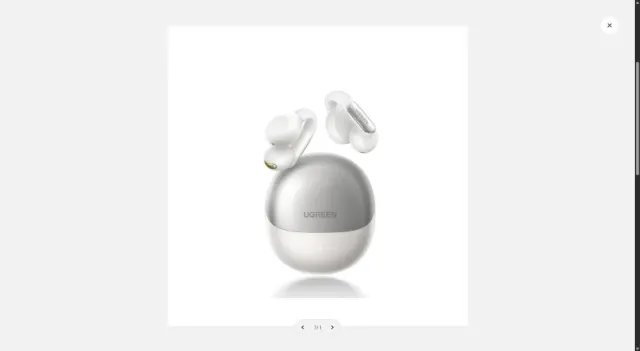 UGREEN WS210 HiTune S5 True Wireless Earbuds, Open-Ear & Smart Noise Cancelling  -White