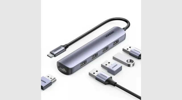 UGREEN USB-C to 4*USB 3.0+HDMI Adapter