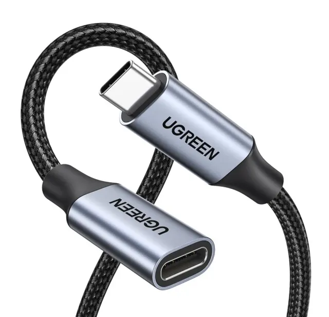 UGREEN USB C 3.1 Male to USB C Female Extension Cable- | 10Gbps, 0.45m
