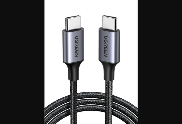 UGREEN USB-C to USB-C PD Fast Charging Cable 3A Max Black 1m