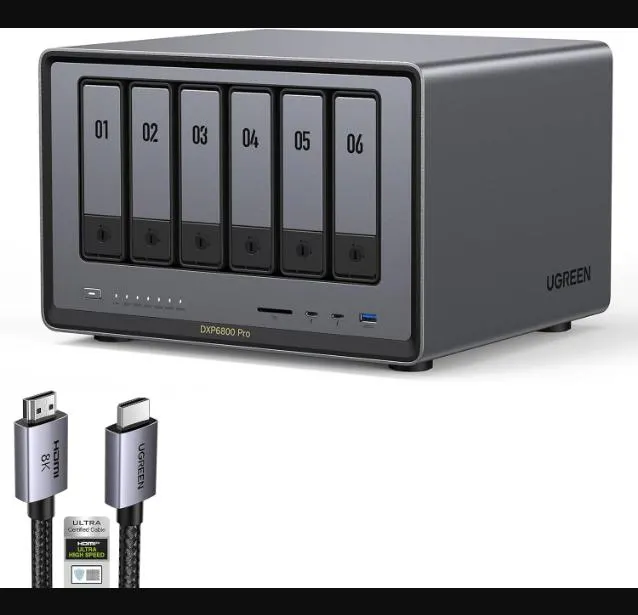 UGREEN CM752 DXP6800 Pro 6 BAY Desktop NAS Intel Pentium Gold 8505